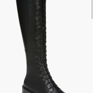 Vince Leather Cabria Knee-High Boots